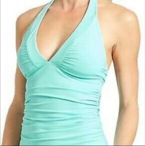 NWT Athleta Shirrendipity Mint HalterTankini top s